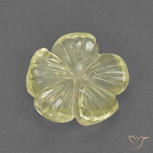 2.73ct Natürlicher Laguna Gelb Quarz, Blumen-Schliff, Transparent