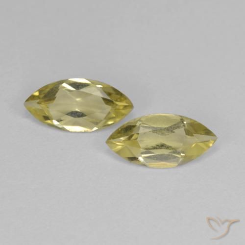 1.26ctw Natürlicher Mittelhelles Gelb Quarz, Marquise, VS