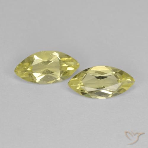 1.21ctw Natürlicher Mittelgelb Quarz, Marquise, VS