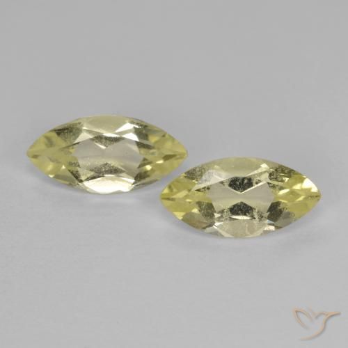 1.40ctw Natürlicher Mittelhelles Gelb Quarz, Marquise, VS