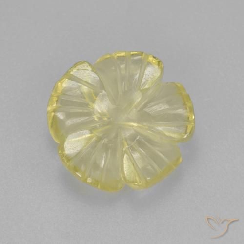 2.70ct Natürlicher Laguna Gelb Quarz, Blumen-Schliff, Transparent, Photo A