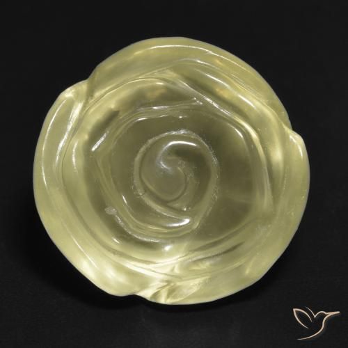 14.63ct Natürlicher Laguna Gelb Quarz, Blumen-Schliff, Transparent