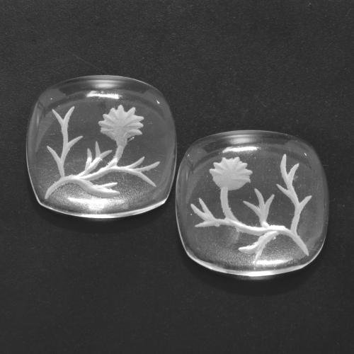 24,46 ct natürliche weißer Quarz-Edelsteine, Fantasieschliff, Transparent