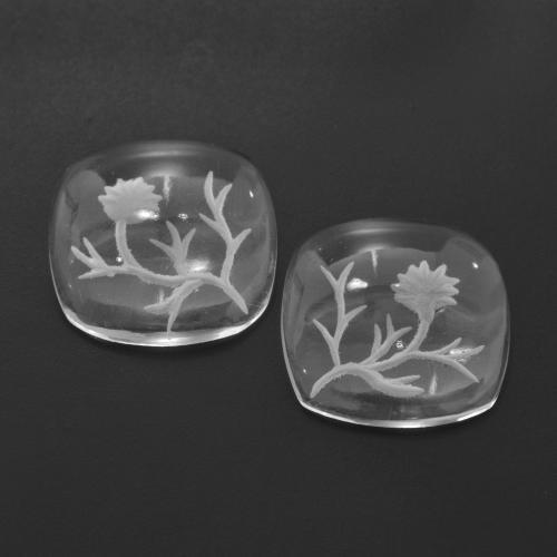24,46 ct natürliche weißer Quarz-Edelsteine, Fantasieschliff, Transparent