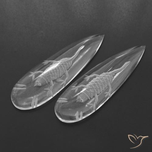 29.12 ct natürliche Klares Weiß Quarz-Edelsteine, Birnenform, Transparent