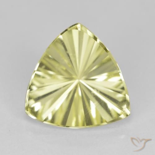 2.34ct Natürlicher grünlich-gelb Quarz, Trillion, VVS