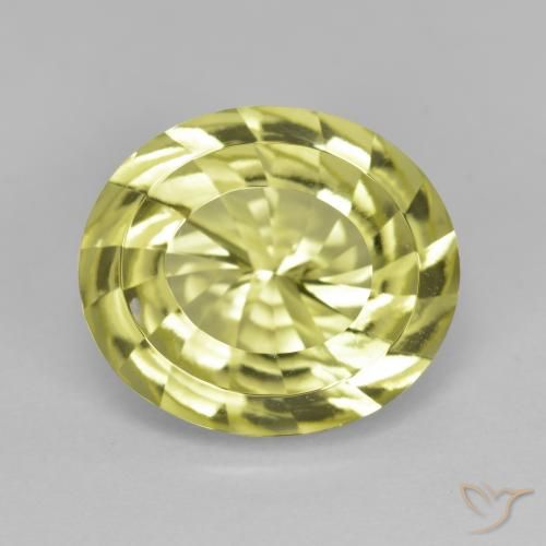 6.98ct Natürlicher Mittelgelb Quarz, Oval, VVS, Photo A