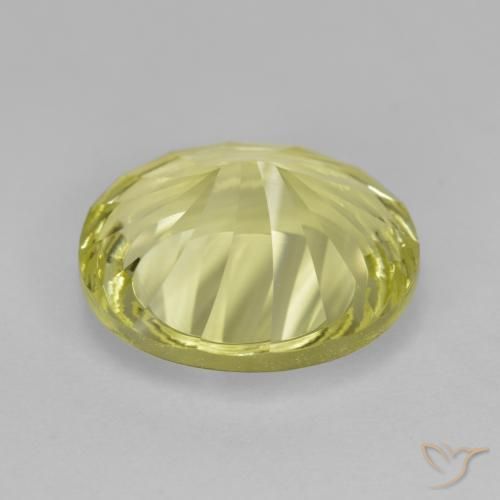 9,17 ctw natürlicher Mittelgelb Quarz, Oval, VVS