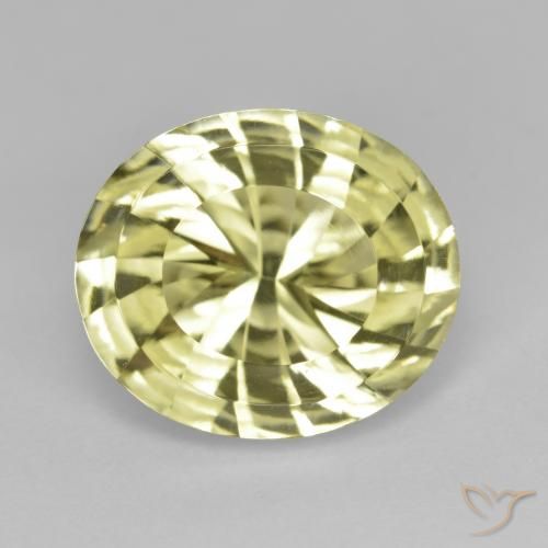 6.88ct Natürlicher Mittelgelb Quarz, Oval, VVS