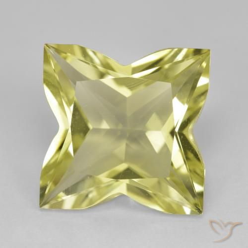6.88ct Natürlicher Mittelgelb Quarz, Fantasie, VVS