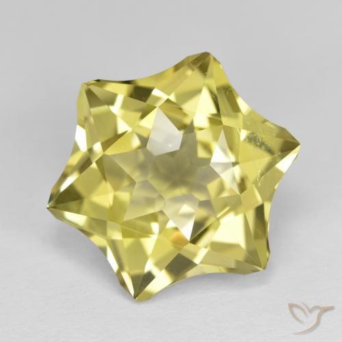 10.03ct Natürlicher hellgelb Quarz, Fantasie, VVS-VS