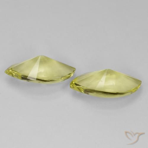 17.37 ct natürliche Helles Ananasgelb Quarz-Edelsteine, Marquise, Transparent