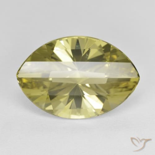 9.89ct Natürlicher Mittelhelles Gelb Quarz, Marquise, VVS