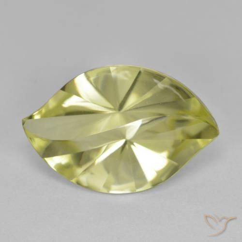 9.82ct Natürlicher Mittelgelb Quarz, Marquise, VVS-VS