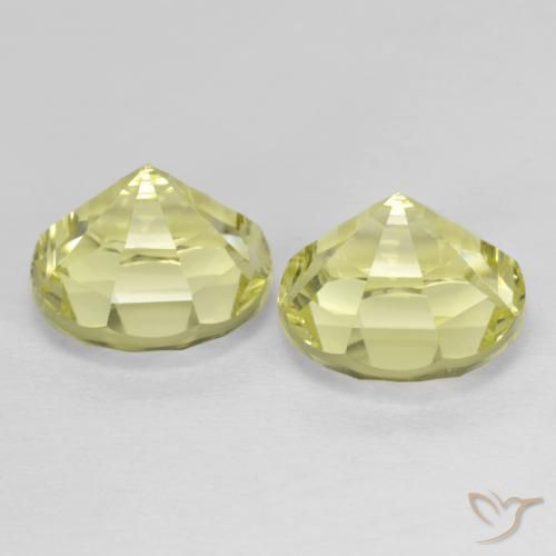 7.04 ct natürliche hellgelb Quarz-Edelsteine, Runden, VVS-VS