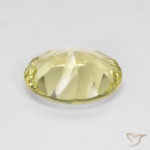 9,17 ctw natürlicher hellgelb Quarz, Oval, VVS