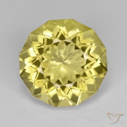 10.26ct Natürlicher Sehr helles Honiggelb Quarz, Fantasie, VVS-VS