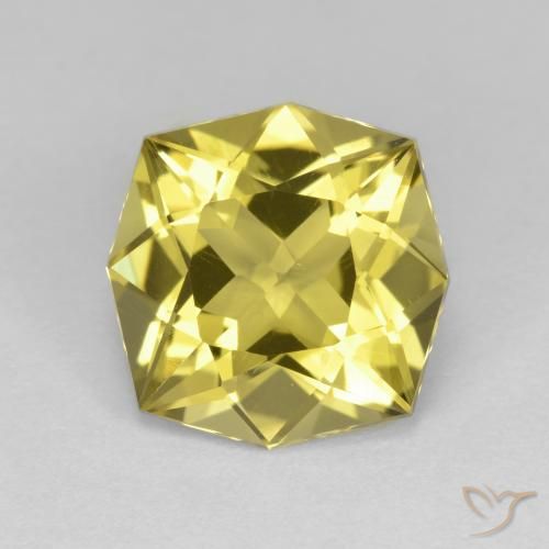 4.61ct Natürlicher Mittelgelb Quarz, Smaragdschliff, VVS-VS