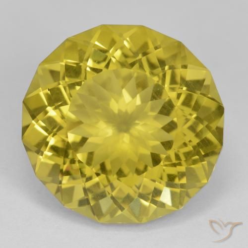 25.03ct Natürlicher Helles Honiggelb Quarz, Runden, VS