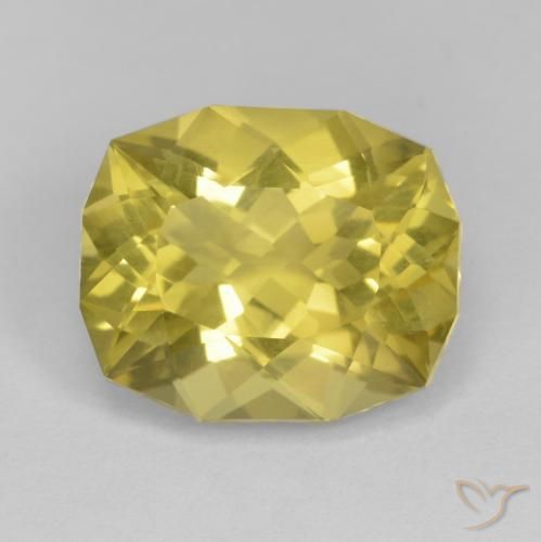 7.96ct Natürlicher Senfgelb Quarz, Fantasie, VS