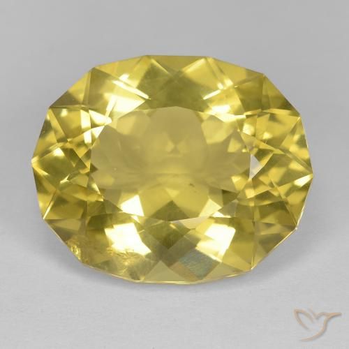 17.24ct Natürlicher Senfgelb Quarz, Fantasie, VS