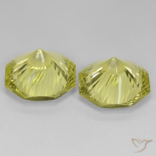 25.26 ct natürliche Mittelgelb Quarz-Edelsteine, Oktagonschliff, VVS-VS