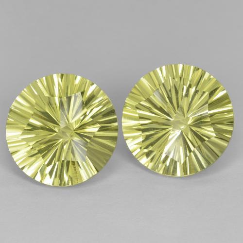 10,03 ct natürliche gelber Quarz-Edelsteine, Rundschliff, VVS-VS