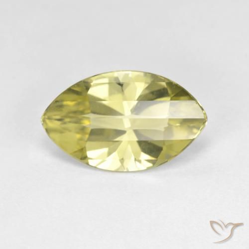2.55ct Natürlicher Ananas Gelb Quarz, Marquise, VVS