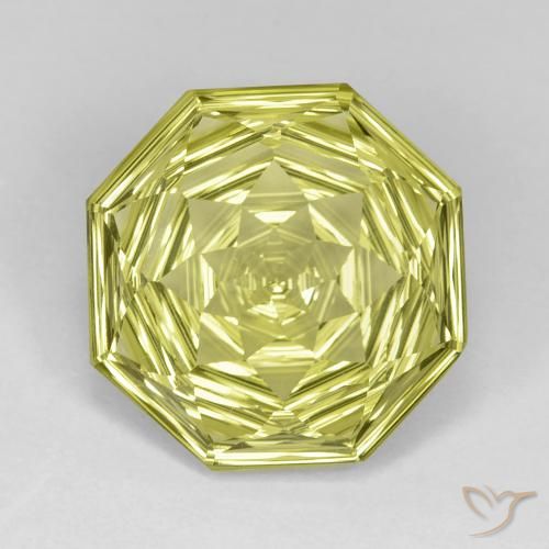 10.48ct Natürlicher Zitronengelb Quarz, Smaragdschliff, VVS