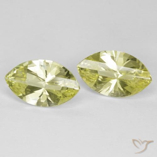 5.09 ct natürliche Mittelgelb Quarz-Edelsteine, Marquise, VVS