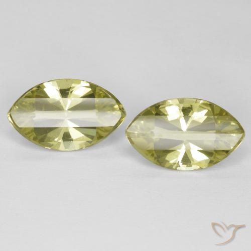 5.31ctw Natürlicher hellgelb Quarz, Marquise, VVS