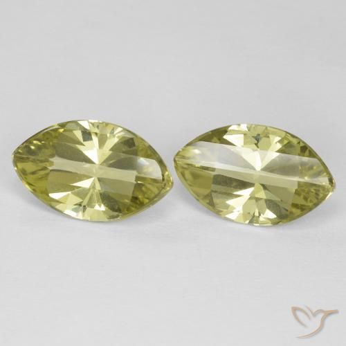 5.31 ct natürliche hellgelb Quarz-Edelsteine, Marquise, VVS