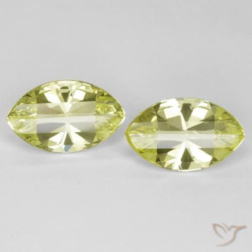 5.45ctw Natürlicher grünlich-gelb Quarz, Marquise, VVS