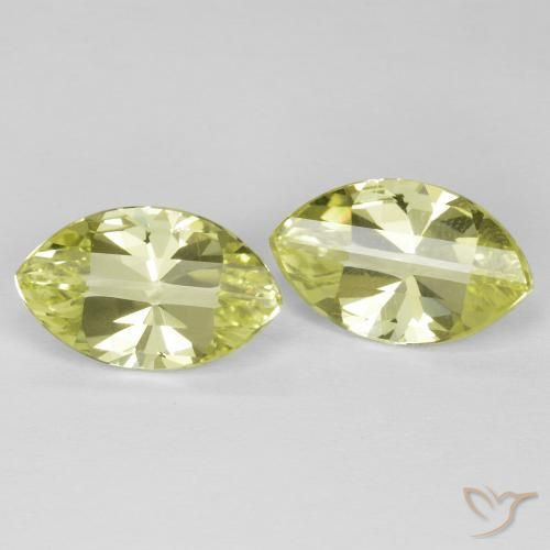 5.45 ct natürliche grünlich-gelb Quarz-Edelsteine, Marquise, VVS