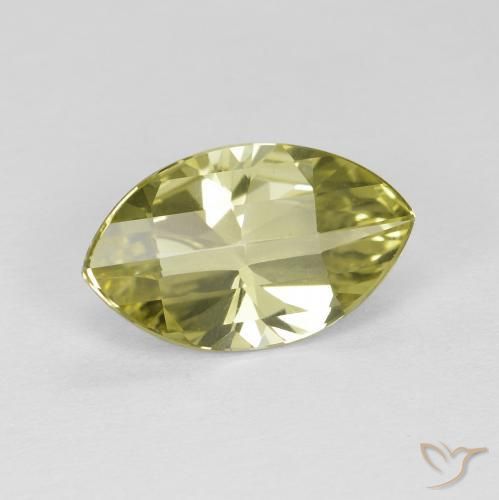 2.71ct Natürlicher grünlich-gelb Quarz, Marquise, VVS, Photo A