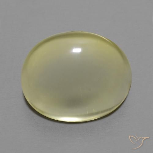 11.38ct Natürlicher hellgelb Quarz, Oval, Transparent
