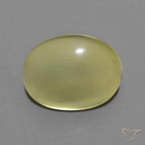 9,17 ctw natürlicher hellgelb Quarz, Oval, Transparent