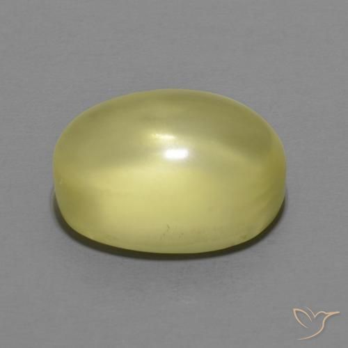 9,17 ctw natürlicher hellgelb Quarz, Oval, Transparent