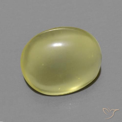 5.21ct Natürlicher Mittelgelb Quarz, Oval, Transparent
