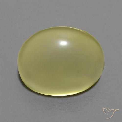10.09ct Natürlicher grünlich-gelb Quarz, Oval, Transparent