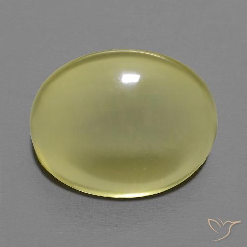 12.44ct Natürlicher Mittelgelb Quarz, Oval, Transparent