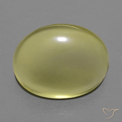 12.65ct Natürlicher Mittelgelb Quarz, Oval, Transparent