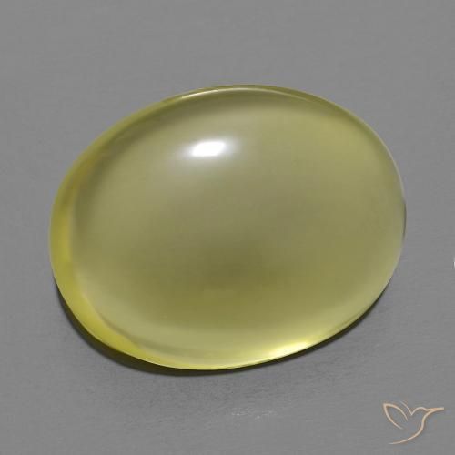 9,17 ctw natürlicher Mittelgelb Quarz, Oval, Transparent