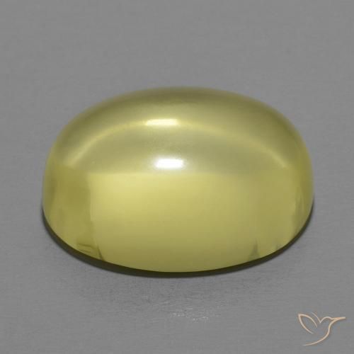 9,17 ctw natürlicher Mittelgelb Quarz, Oval, Transparent