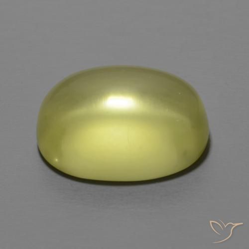 9,17 ctw natürlicher Mittelgelb Quarz, Oval, Transparent