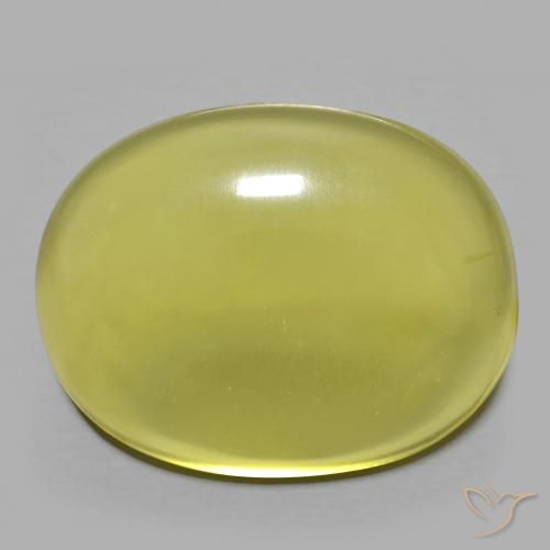 41.02ct Natürlicher Mittelgelb Quarz, Oval, Transparent