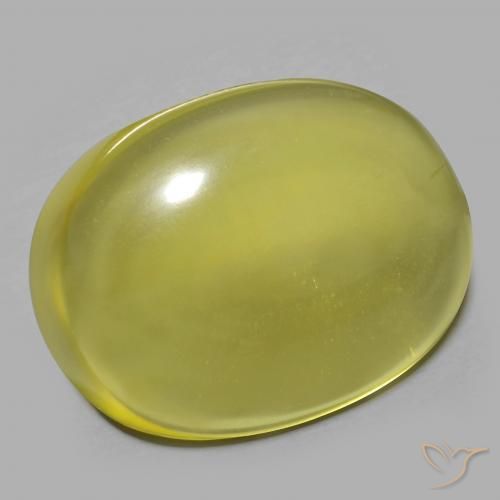9,17 ctw natürlicher Mittelgelb Quarz, Oval, Transparent