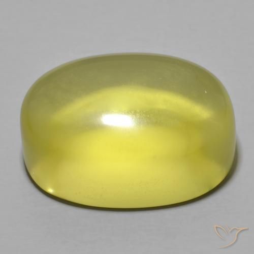 9,17 ctw natürlicher Mittelgelb Quarz, Oval, Transparent