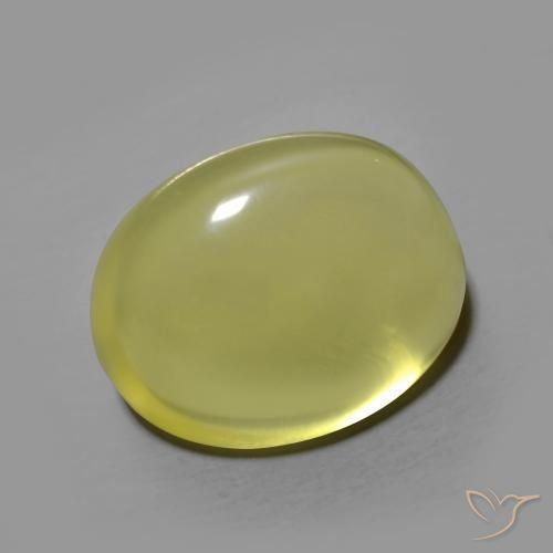 9,17 ctw natürlicher Mittelgelb Quarz, Oval, Transparent