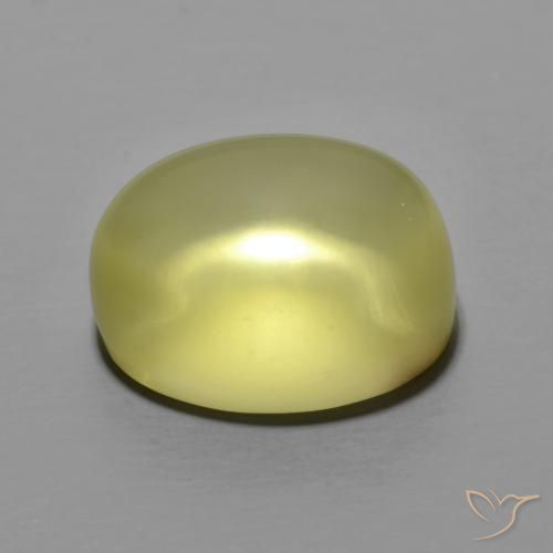 9,17 ctw natürlicher Mittelgelb Quarz, Oval, Transparent
